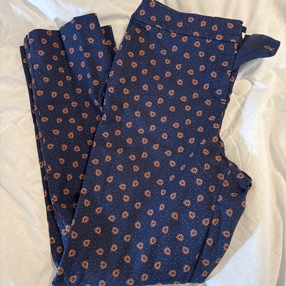 Boden Paisley Stretch Pants